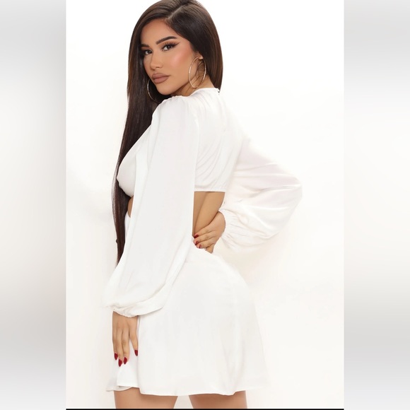 Brand new fashion nova white mini cut out dress - Picture 4 of 5